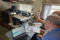 CW Station inside an air conditioned trailer!