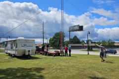 Tear down of the tower.